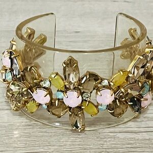 J Crew Crystal Cuff Bracelet